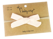 Infant Hand Tied Fabric Bow Headband - Starlite Baby Wisp