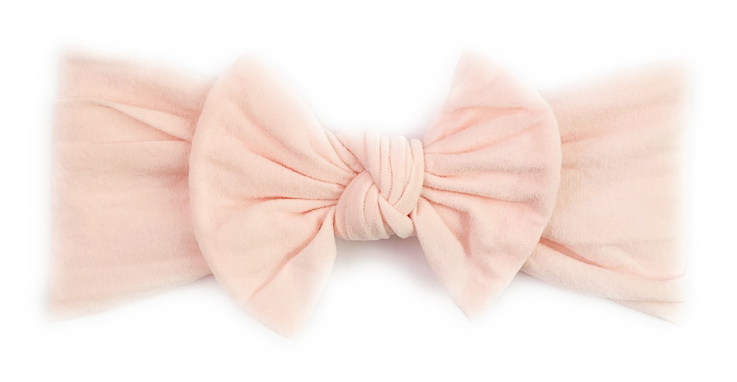 Dainty Bling Hot Pink Satin Bow Headband