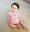 Infant Headwrap - Turban Knot Headband - Pumpkin Spice Baby Wisp
