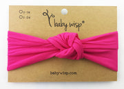 Infant Headwrap - Turban Knot Headband - Fuchsia Baby Wisp