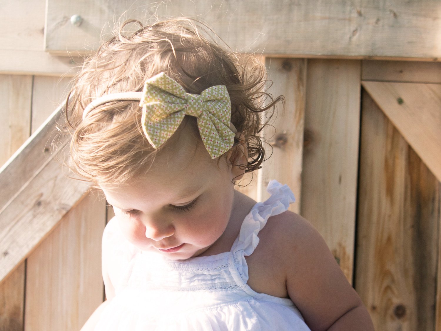 Baby Headband - Giant Vintage Black Striped Sailor Bow Baby Wisp