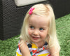 Small Snap Chelsea Boutique Bow - Single Hair Bow - Ink Blue Baby Wisp