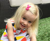 Small Snap Chelsea Boutique Bow - Single Hair Bow - Fuchsia Baby Wisp