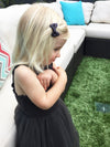 Small Snap Charlotte Bow - Single Hair Bow - Rose Quartz Blush Baby Wisp