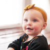 Infant Headwrap Nylon Bow Headband - Blue Palm Leaves Baby Wisp