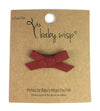 Mini Latch Wisp Clip - Hand Tied Faux Suede Bows for Fall Baby Wisp