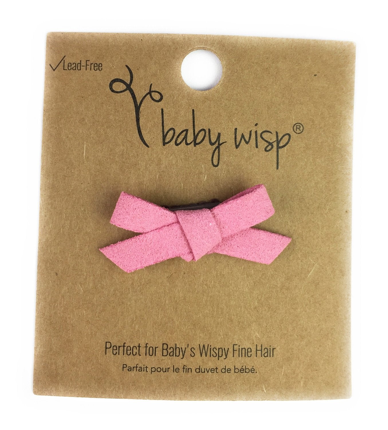 Mini Latch Wisp Clip - Hand Tied Faux Suede Bows for Fall Baby Wisp