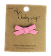 Mini Latch Wisp Clip - Hand Tied Faux Suede Bows Spring Palette Baby Wisp