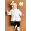 Lace Bow Headband for Babies - White Baby Wisp
