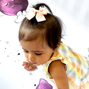 Pollyanna Toddler Ribbon Bows - Alligator Hair Clip - Lavender Baby Wisp