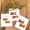 Snap Clip Barrette Pair - Nutmeg Baby Wisp