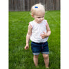 5 Small Tuxedo Grosgrain Bows - BEST Halloween Baby Bows Baby Wisp