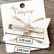 Pinch Clip - Courtney Sparkly Bow Baby Wisp