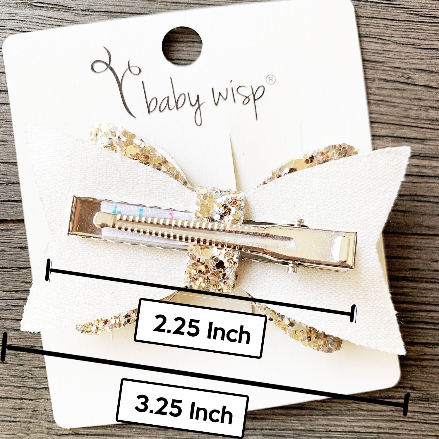 Pinch Clip - Courtney Sparkly Bow Baby Wisp