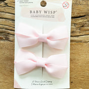 Sandra- 2 Pigtail Bows- Alligator Hair Clip Baby Wisp