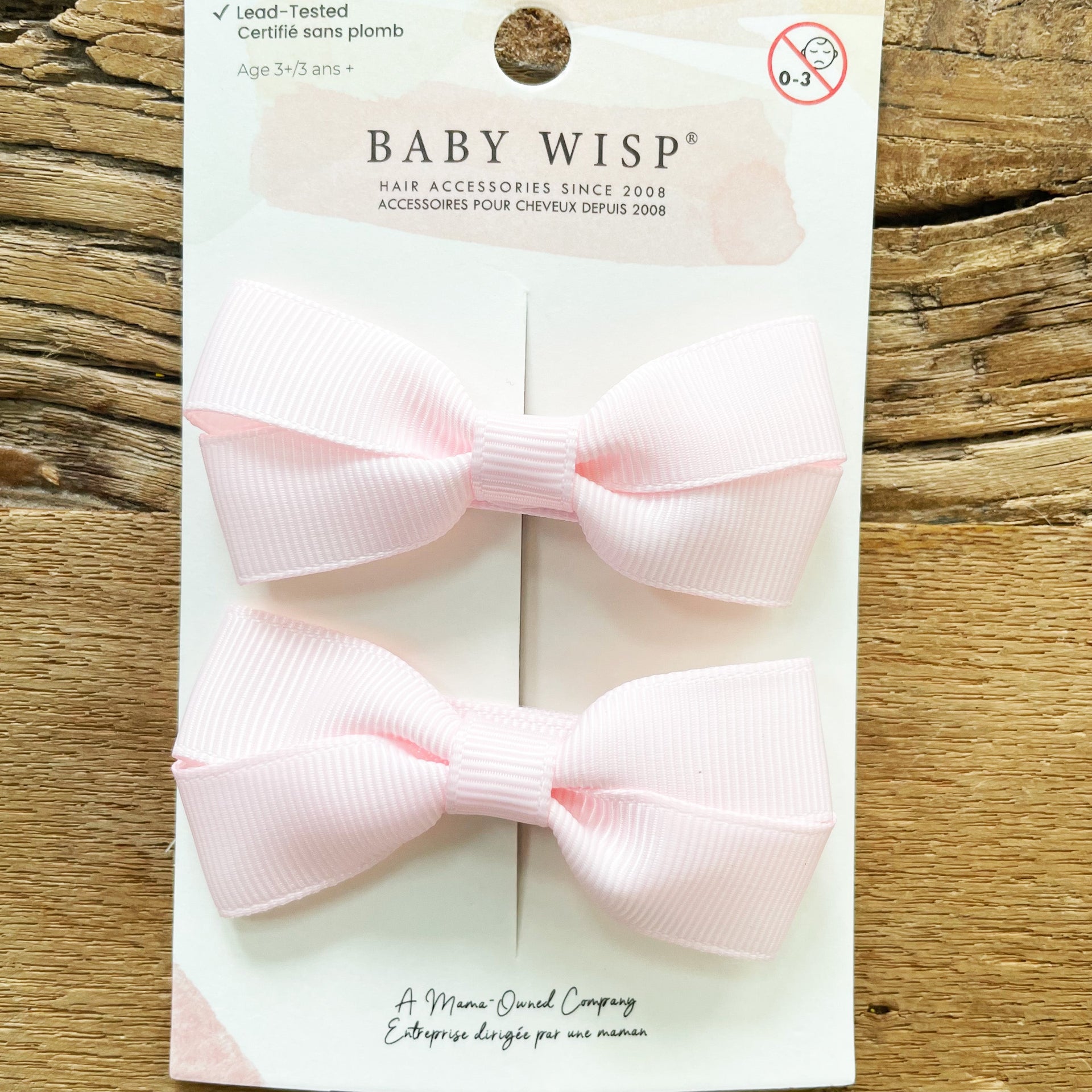 Sandra- 2 Pigtail Bows- Alligator Hair Clip Baby Wisp