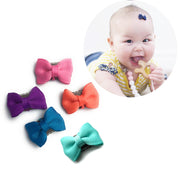 5 Tiny Tuxedo Grosgrain Bows Baby Mini Wisp Clip Gift Set - Beach Vibes Baby Wisp