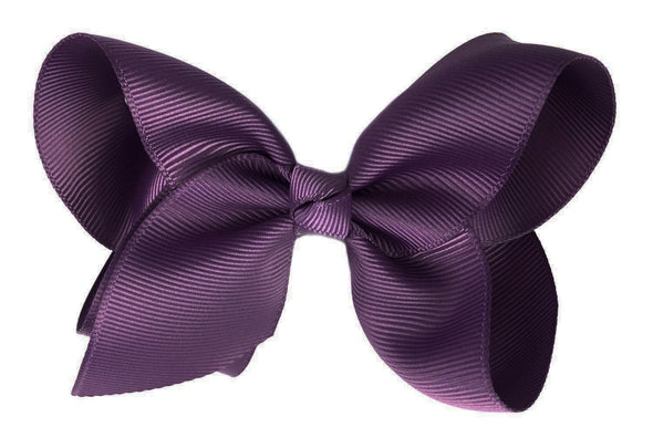 Americana Bow Pinch Clip - Midnight Mauve Baby Wisp