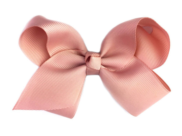 Americana Bow Pinch Clip - Rose Taupe Baby Wisp
