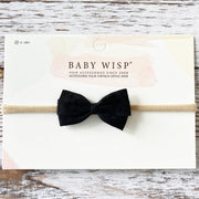 Thali Faux Suede Bow Headband for Babies Baby Wisp