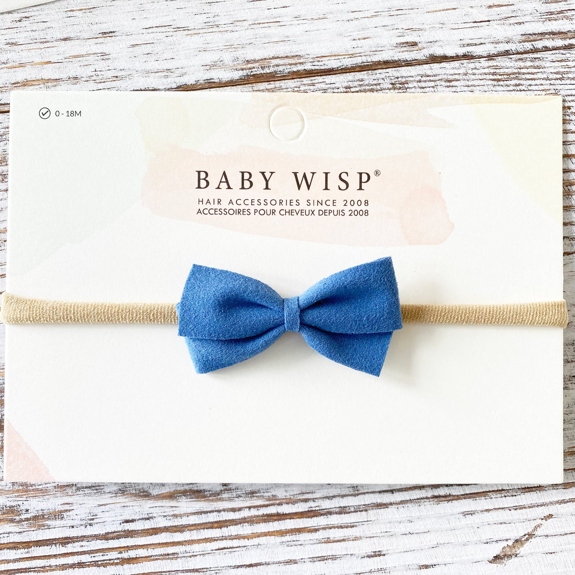 Thali Faux Suede Bow Headband for Babies Baby Wisp