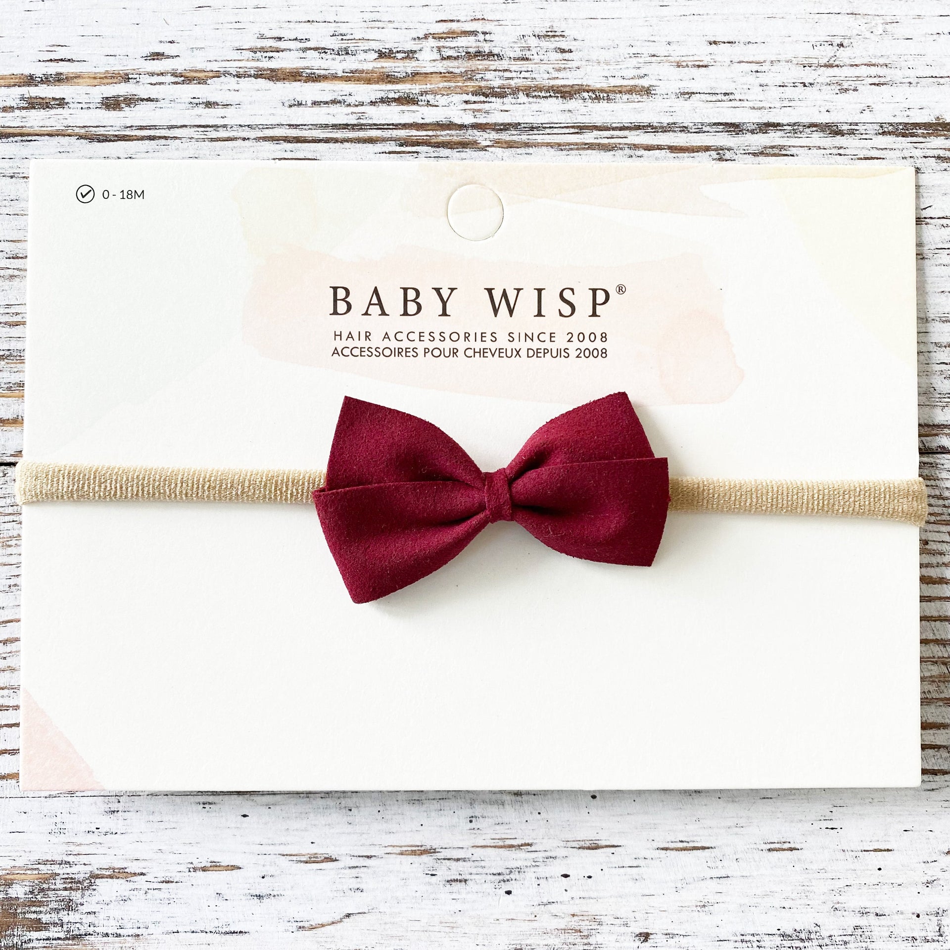 Thali Faux Suede Bow Headband for Babies Baby Wisp