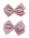 Summer Emma Fabric Bows - Pigtail Bows - Alligator Clip Baby Wisp
