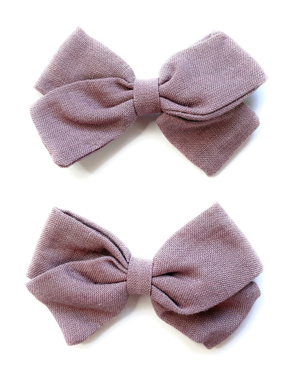 Summer Emma Fabric Bows - Pigtail Bows - Alligator Clip Baby Wisp