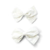Emma Fabric Bows - Pigtail Bow Alligator Clips - Spring Influence Baby Wisp