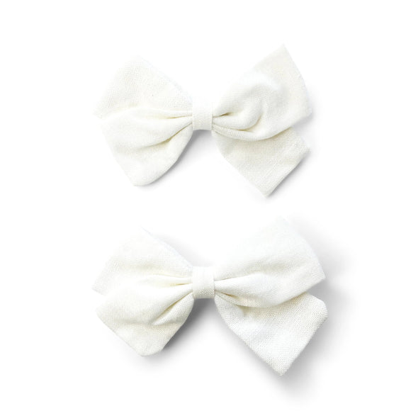 Emma Fabric Bows - Pigtail Bow Alligator Clips - Spring Influence Baby Wisp