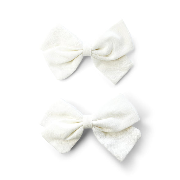 Summer Emma Fabric Bows - Pigtail Bows - Alligator Clip Baby Wisp