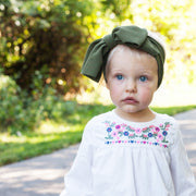 Lana Large Bow Headband - Extra Wide Headwrap Baby Wisp