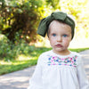Lana Bow Headband - Extra Wide Headwrap - Green Baby Wisp