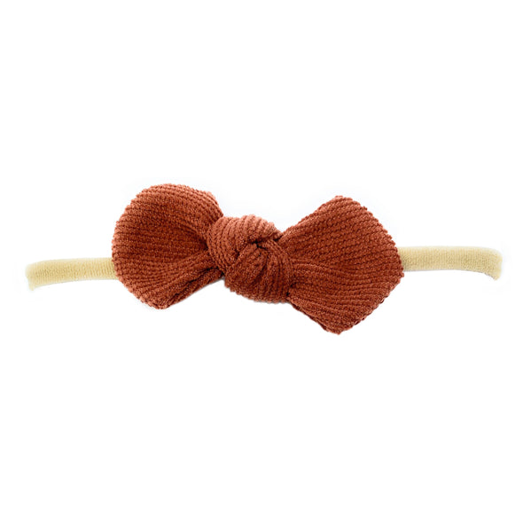 Cordelia Corduroy Knot Bow Headband For Babies and Toddlers Baby Wisp