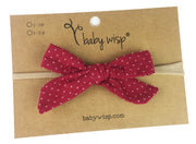 Infant Hand Tied Fabric Bow Headband - Starlite Baby Wisp