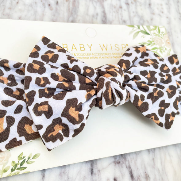Infant Headwrap Nylon Bow Headband - Leona Baby Wisp