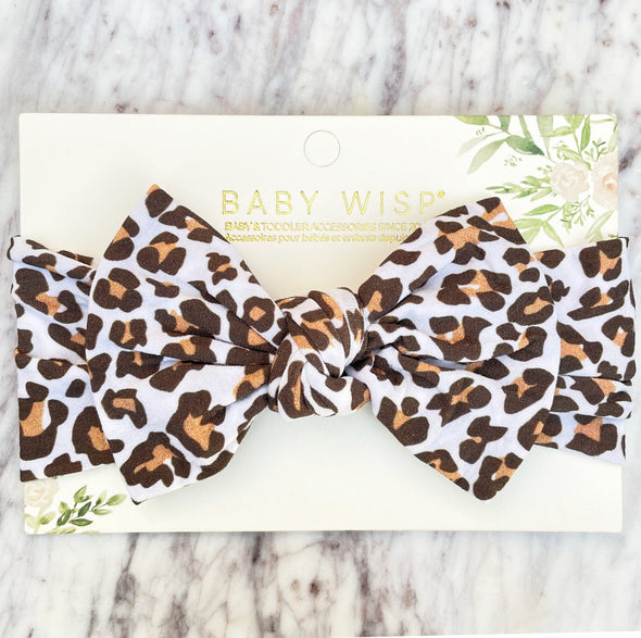 Infant Headwrap Nylon Bow Headband - Leona Baby Wisp