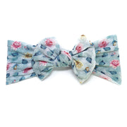 Infant Headwrap Nylon Bow Floral Headband - Cloud Nine Baby Wisp