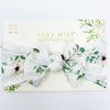 Infant Headwrap Nylon Bow Headband - Slow Floral Style Baby Wisp