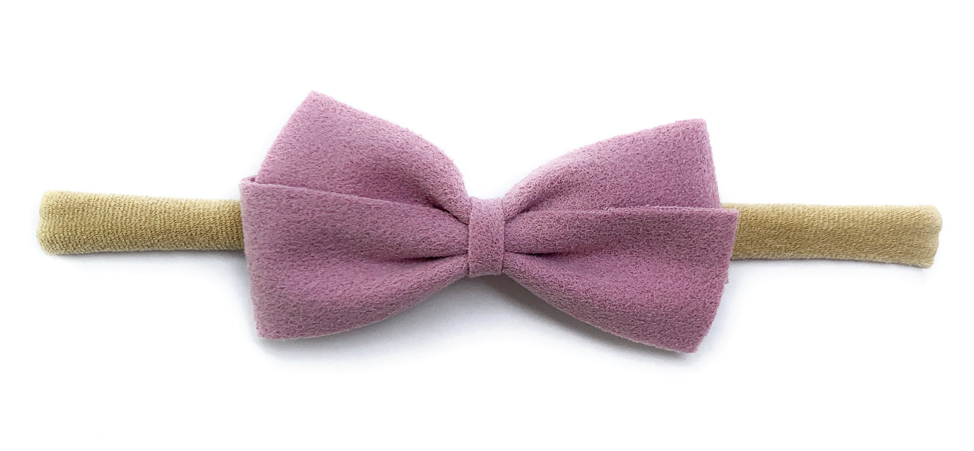 Thali Faux Suede Bow Headband for Babies Baby Wisp