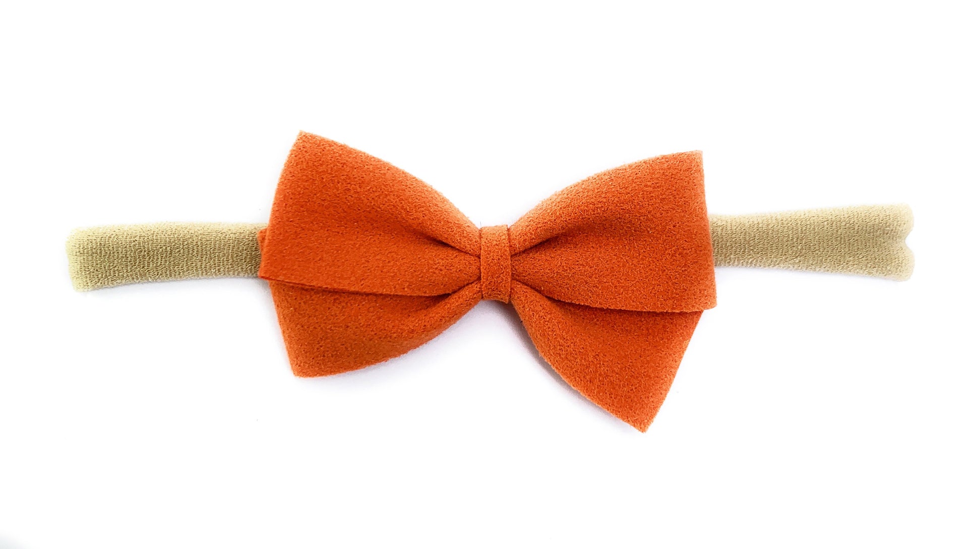 Thali Faux Suede Bow Headband for Babies Baby Wisp