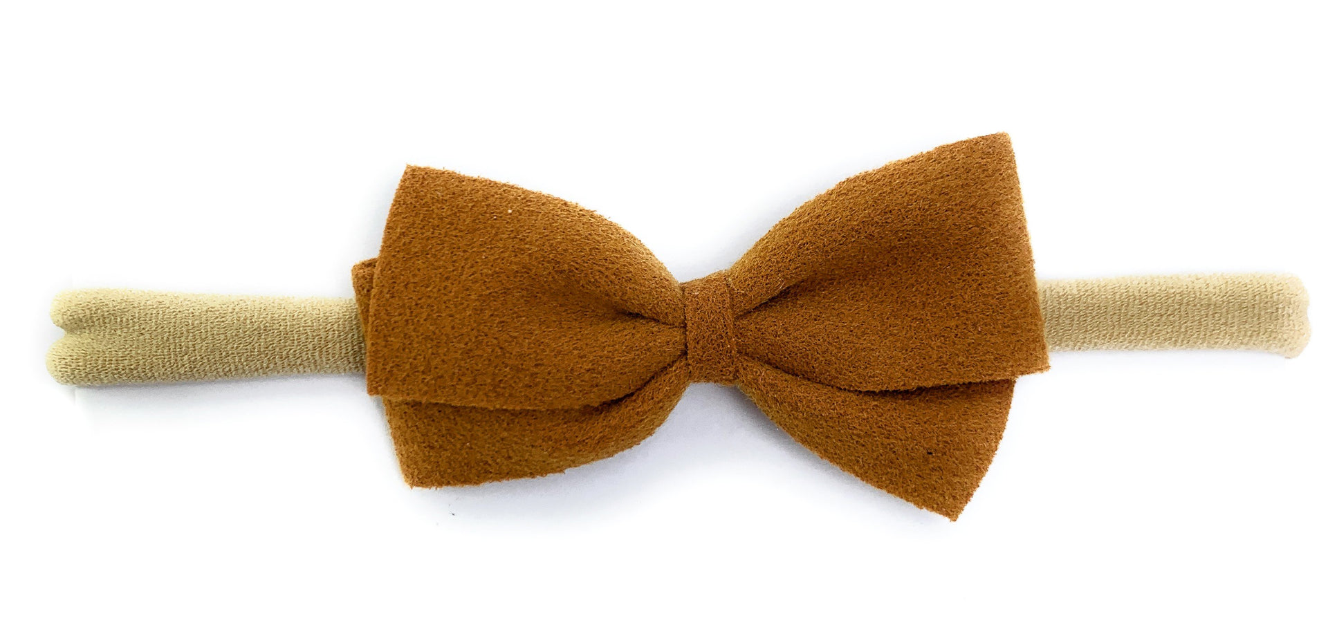 Thali Faux Suede Bow Headband for Babies Baby Wisp