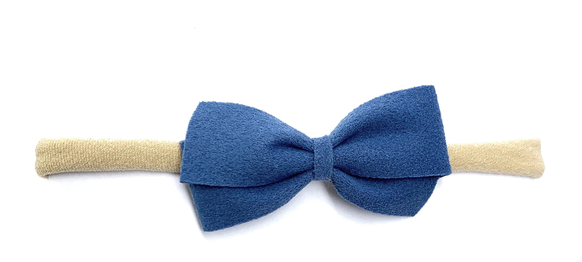 Thali Faux Suede Bow Headband for Babies Baby Wisp