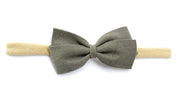 Thali Faux Suede Bow Headband for Babies Baby Wisp