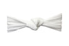 Infant Headwrap - Turban Knot Headband - White Baby Wisp