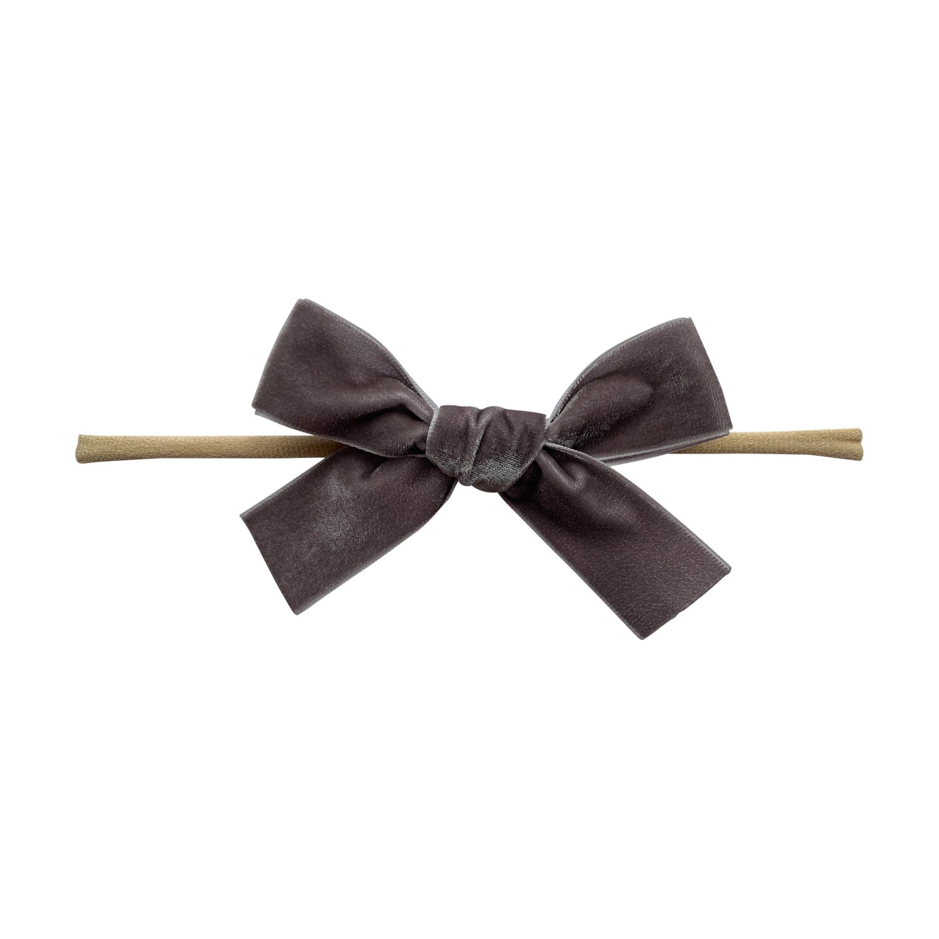 Black Velvet Bow Baby Headband – Sweetheart & Company