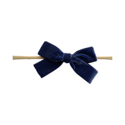 Velvet Bow - Baby and Toddler Headband (1 inch Ribbon) Baby Wisp