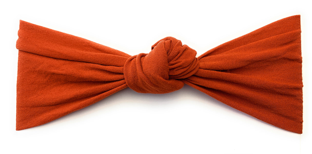 Infant Headwrap - Turban Knot Headband - Pumpkin Spice Baby Wisp