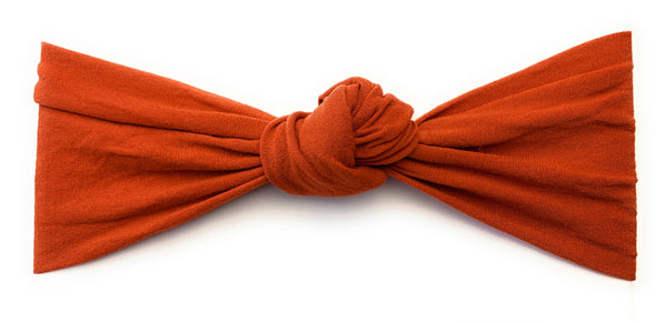Infant Headwrap - Turban Knot Headband - Pumpkin Spice Baby Wisp
