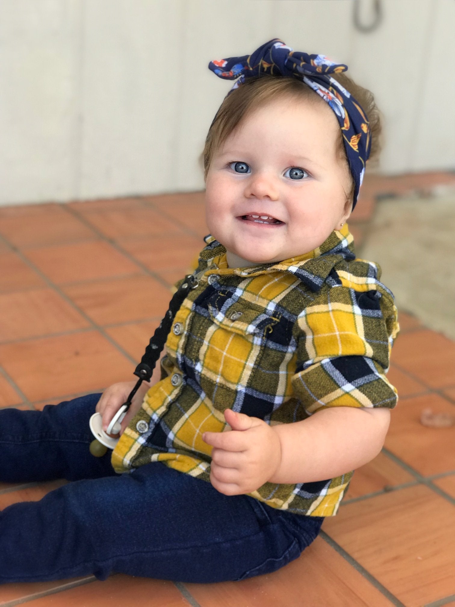 Cotton Top Knot Baby Headband - Paradise Baby Wisp